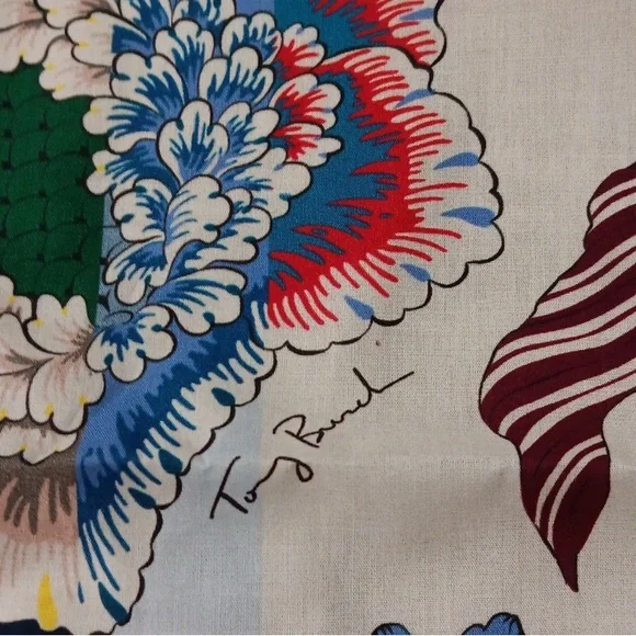 Tory Burch Multicolor Floral Scarf